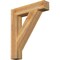 Ekena Millwork Traditional Block Rough Sawn Bracket, Western Red Cedar, 6"W x 32"D x 38"H BKT06X32X38TRA05RWR - alternate 1